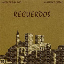 Graphic CD inlay card 'Marleen Van Loo - Recuerdos'