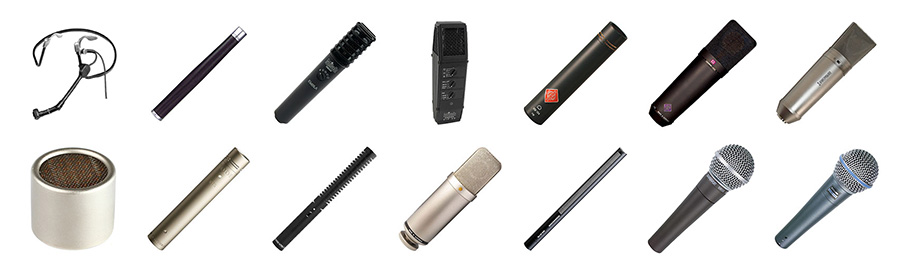Photo collection of microphones
