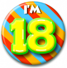 Graphic Badge 18 years 